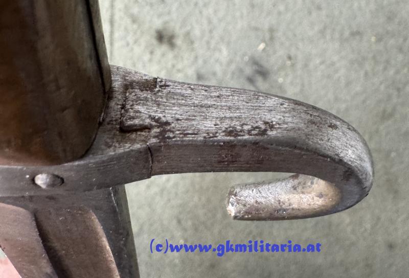 Messerbajonett M 1895 f. Unteroffiziere - mitbeförderte Variante !!