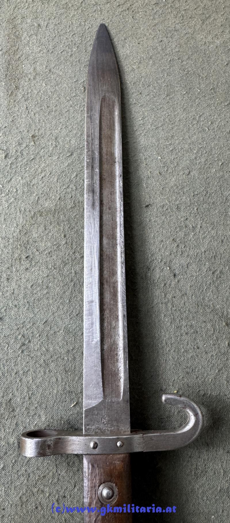 Messerbajonett M 1895 f. Unteroffiziere - mitbeförderte Variante !!