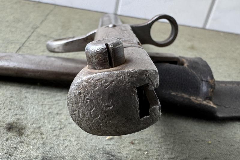 Messerbajonett M 1895 f. Unteroffiziere - mitbeförderte Variante !!