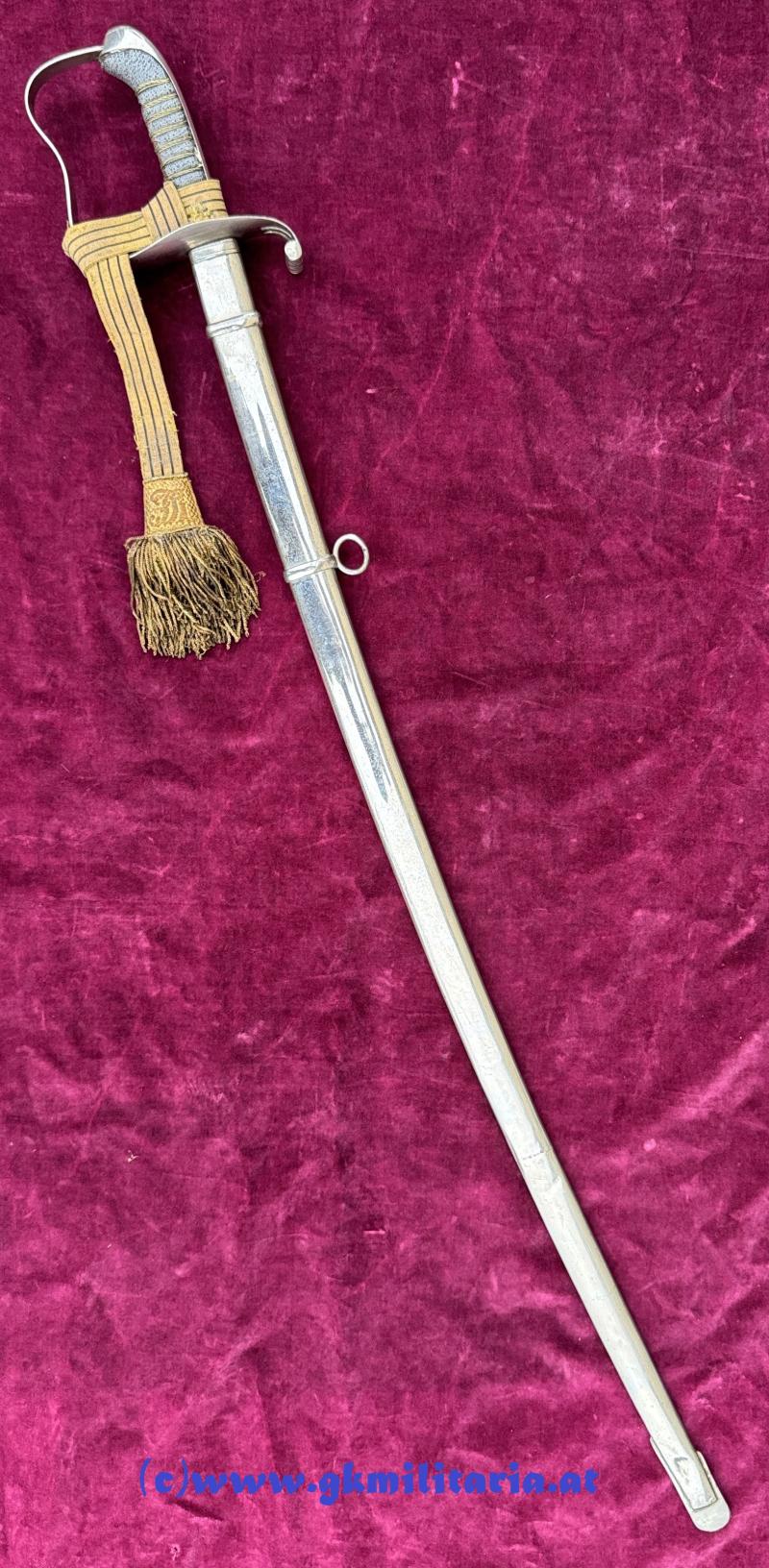 k.u.k. Infanterie-Offizierssäbel M1861 - mit Portepee Kaiser FJ I. !!