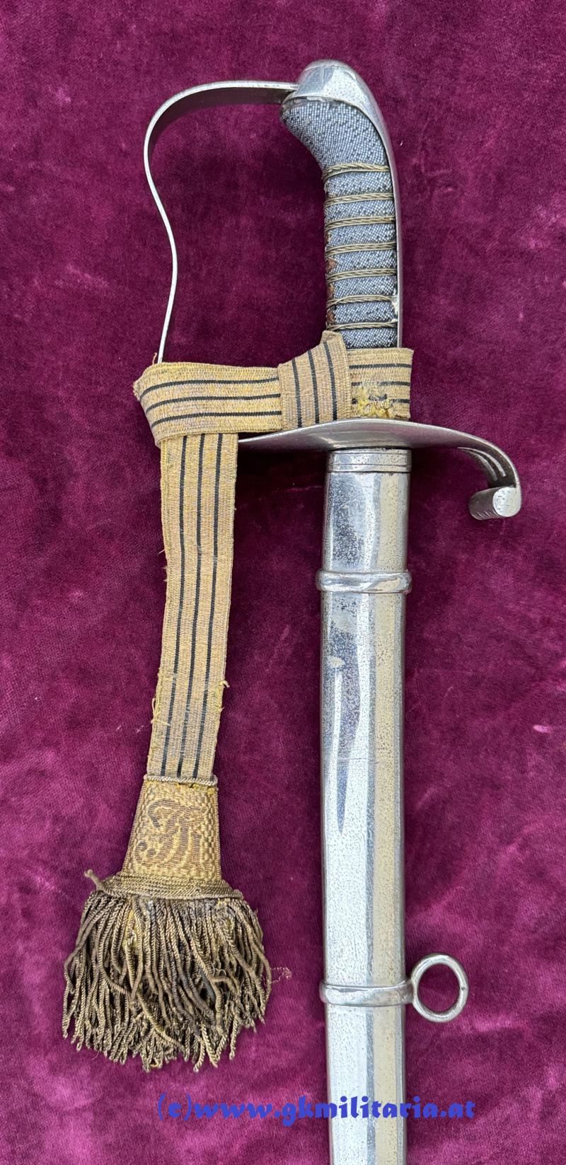 k.u.k. Infanterie-Offizierssäbel M1861 - mit Portepee Kaiser FJ I. !!