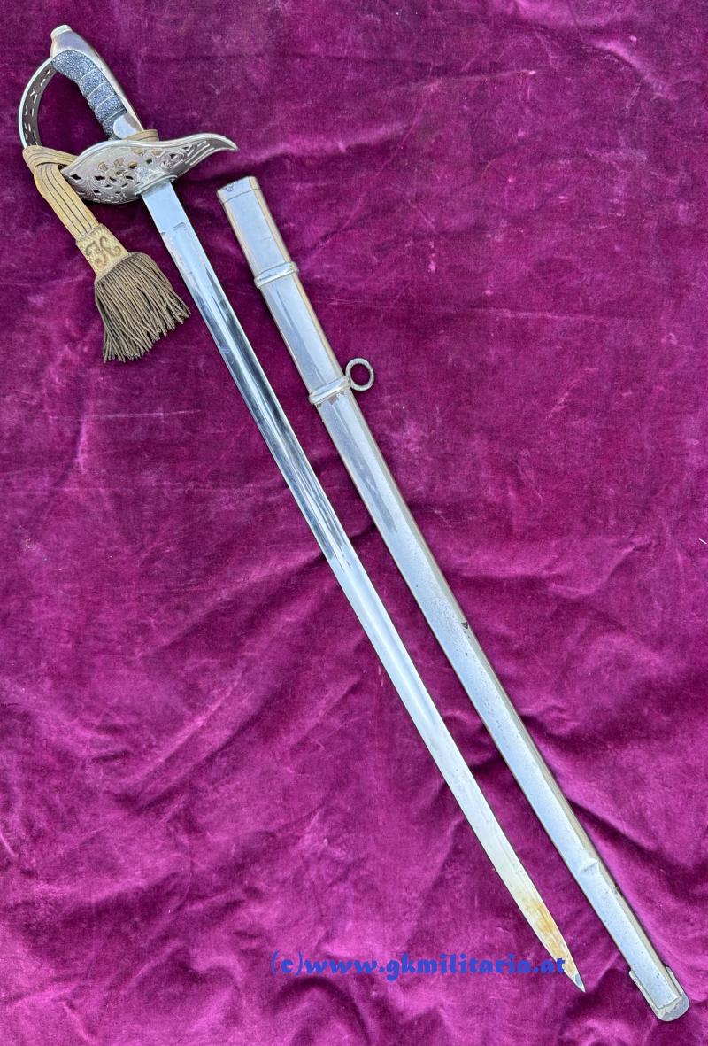 Komplette Säbel-Garnitur Säbel M1904 Kavallerie für Offizier mit Portepee und Gehänge!!