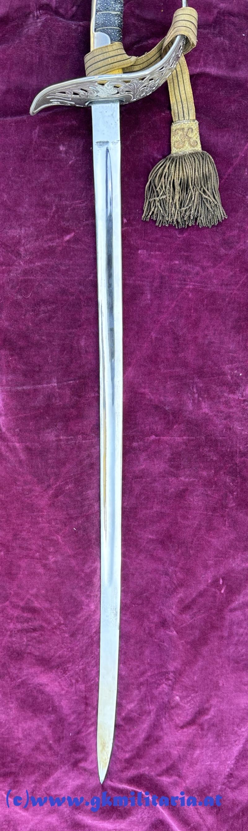 Komplette Säbel-Garnitur Säbel M1904 Kavallerie für Offizier mit Portepee und Gehänge!!