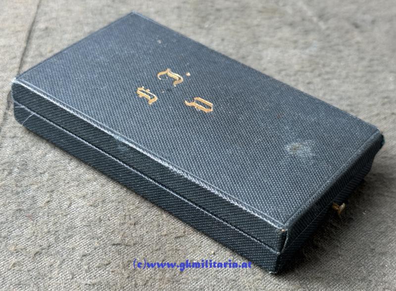 k.u.k. Goldenes Verdienstkreuz im Etui! - GOLD im frühen ETUI!