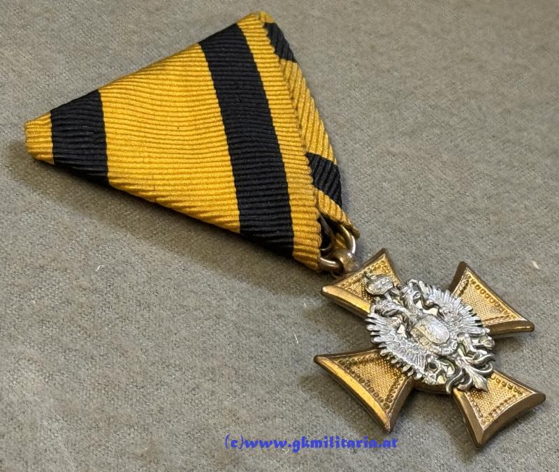 k.u.k. Militärdienstzeichen f. Offiziere 1. Klasse 25 - Luxusfertigung Perlmutt!