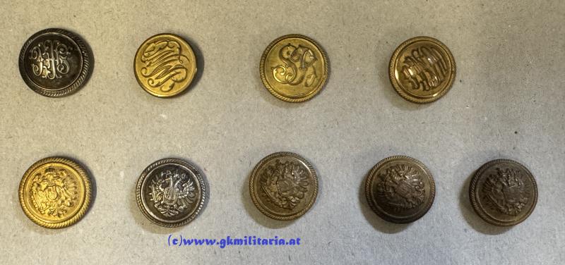 Konvolut k.u.k. Beamte - Knöpfe - Schulterklappe!!