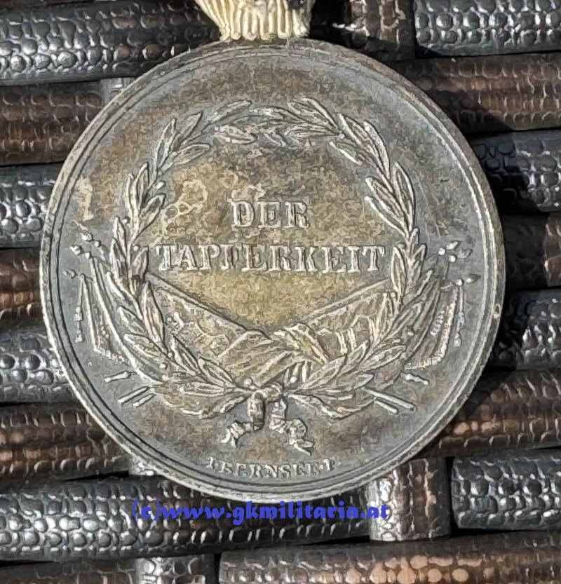 k.u.k. Silberne Tapferkeitsmedaille Kaiser Franz Joseph I. 1. Klasse - VARIANTE! - SELTEN!