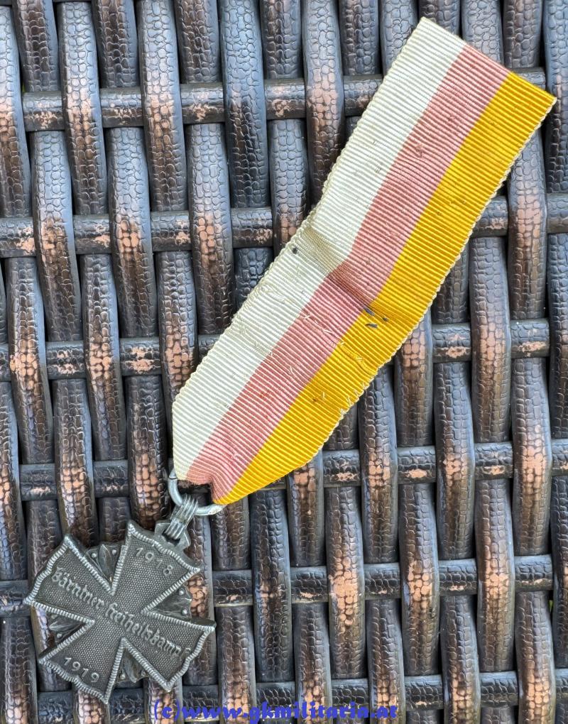 Allgemeines Kärntner Kreuz für Tapferkeit !! - Kärntner Abwehrkampf 1919 !!