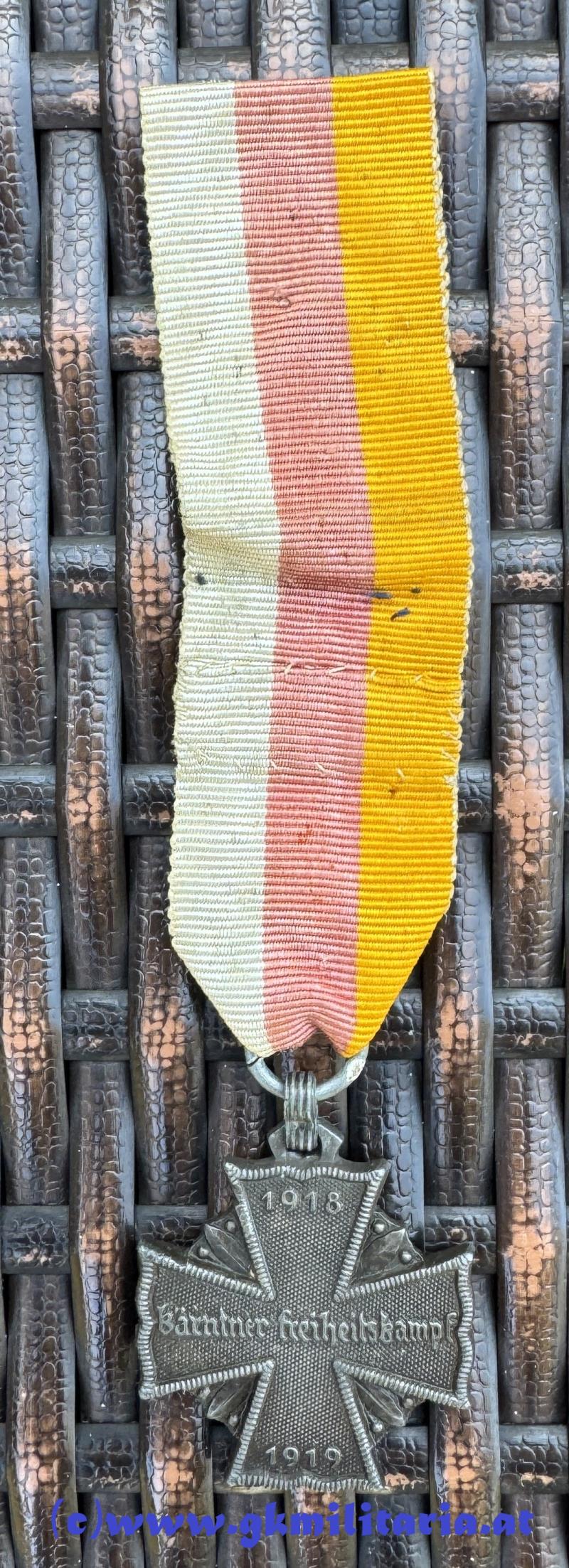 Allgemeines Kärntner Kreuz für Tapferkeit !! - Kärntner Abwehrkampf 1919 !!