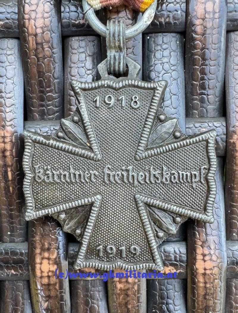 Allgemeines Kärntner Kreuz für Tapferkeit !! - Kärntner Abwehrkampf 1919 !!