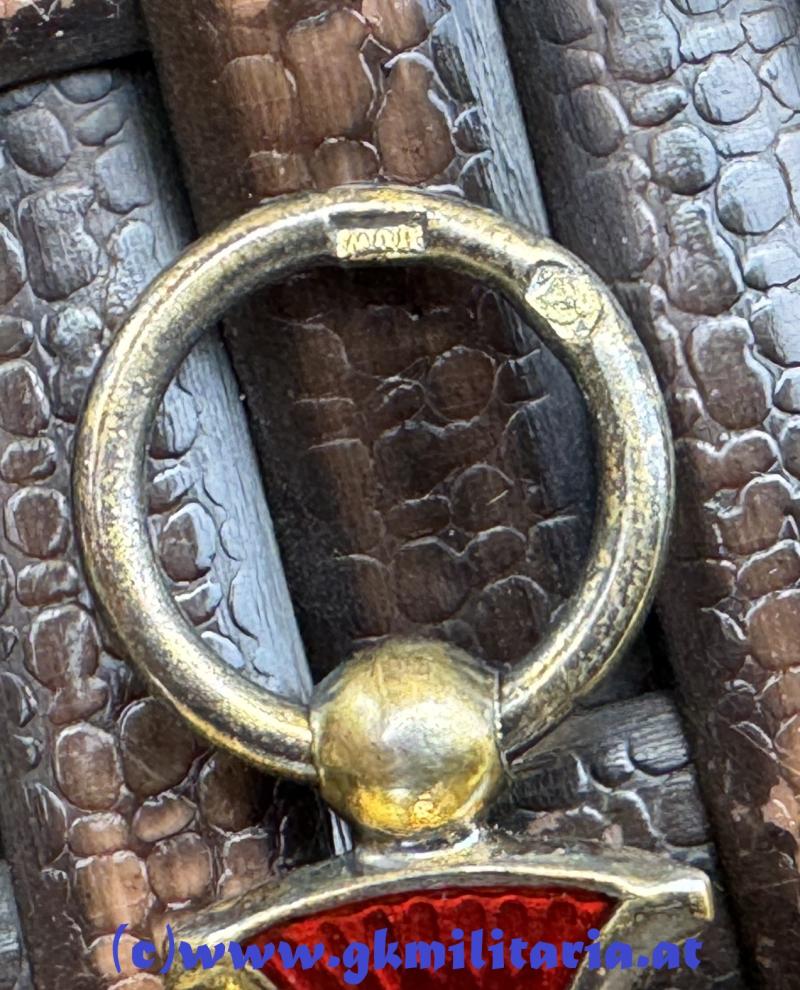 k.u.k. Goldenes Verdienstkreuz im Etui! - VARIANTE SILBER von H.U.W.!!