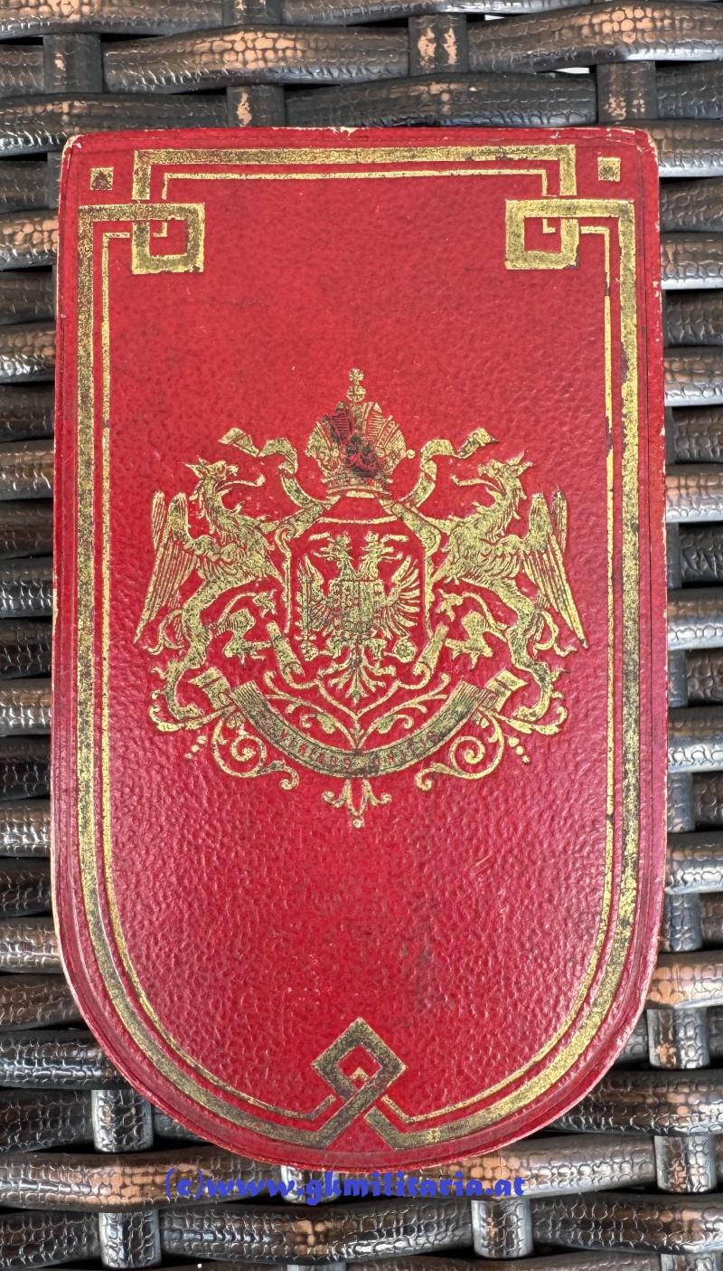 k.u.k. Bronzene Militärverdienstmedaille Kaiser Franz Josef I. mit Schwertern im Etui!