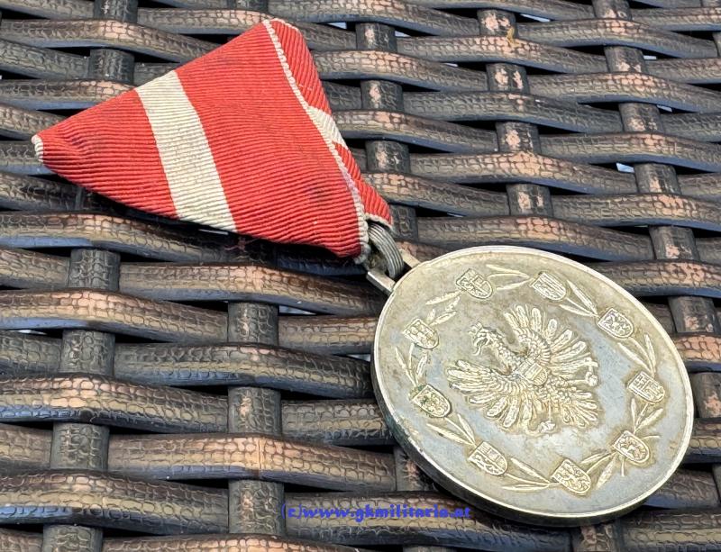 Österreich Große Silberne Verdienstmedaille - 1. Republik!