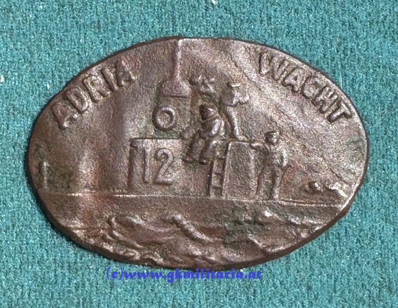 k.u.k. Kappenabzeichen Adria Wacht - Unterseeboot 12 !!