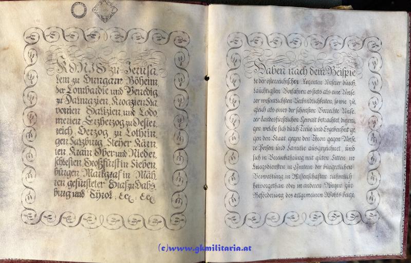 k.u.k. Adelsdiplom 1815 für Aloys Palkle von Palklay - Kaiser Franz I. von Österreich 1815 - Polen - Warschau - Salzverschleiss Direction Wieliczka!!
