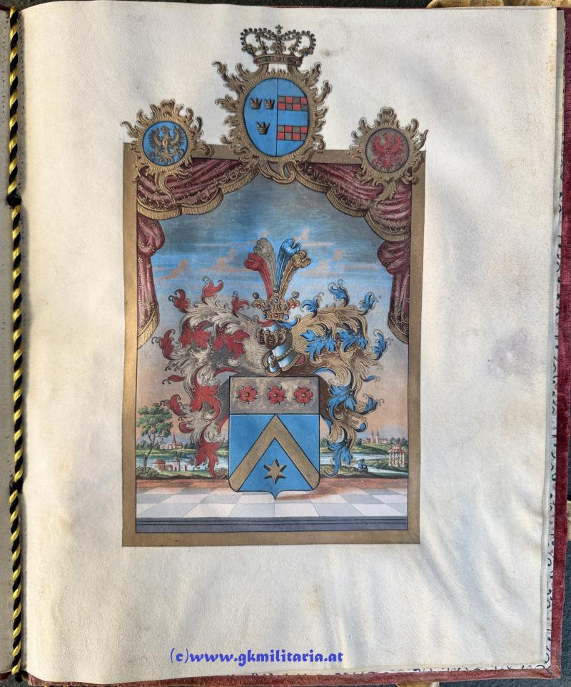 k.u.k. Adelsdiplom 1815 für Aloys Palkle von Palklay - Kaiser Franz I. von Österreich 1815 - Polen - Warschau - Salzverschleiss Direction Wieliczka!!