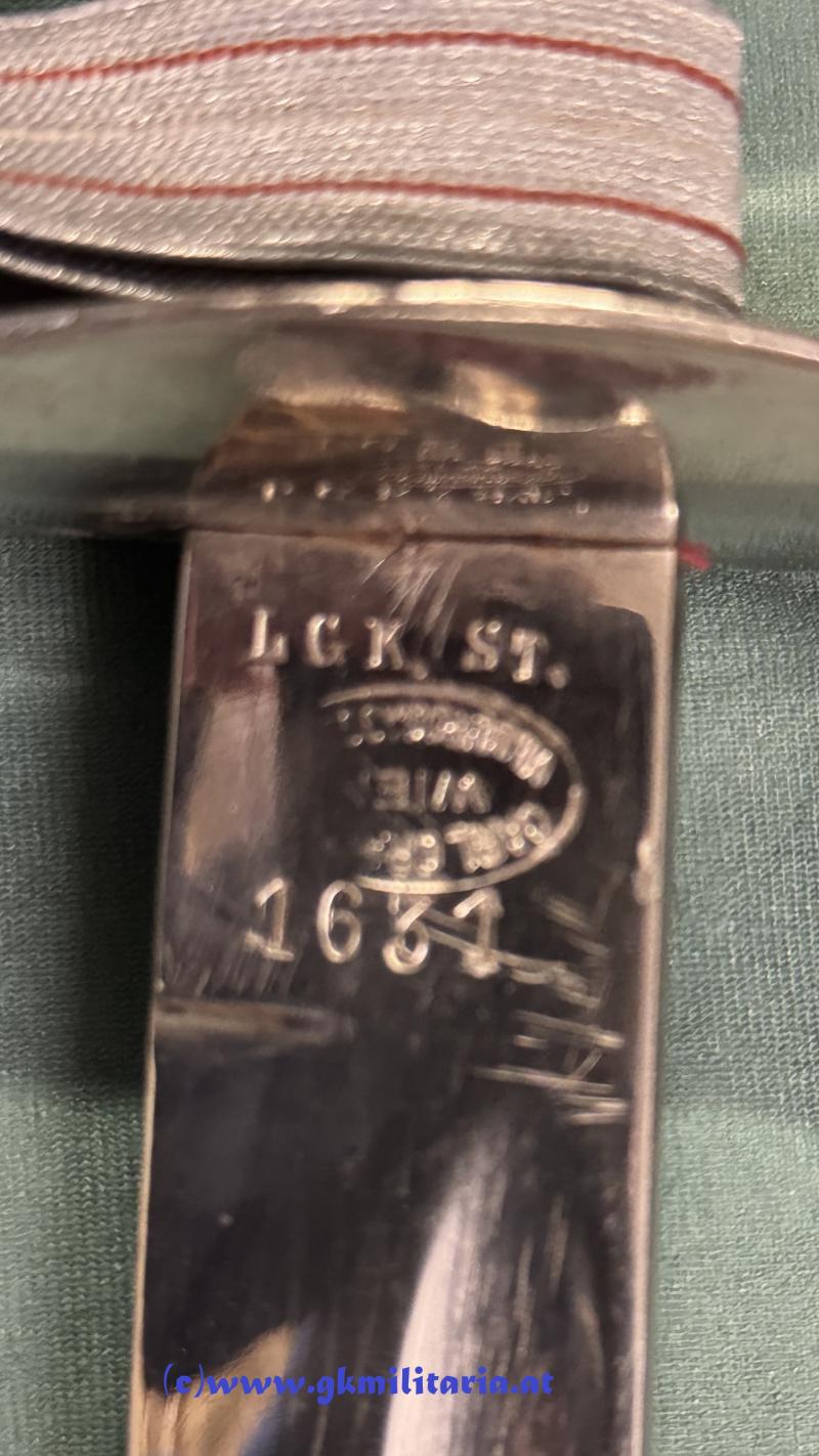 Österreichischer Polizeisäbel M1927 !! - Stecksäbel!! - Landes-Gendarmerie-Kommando Steiermark!