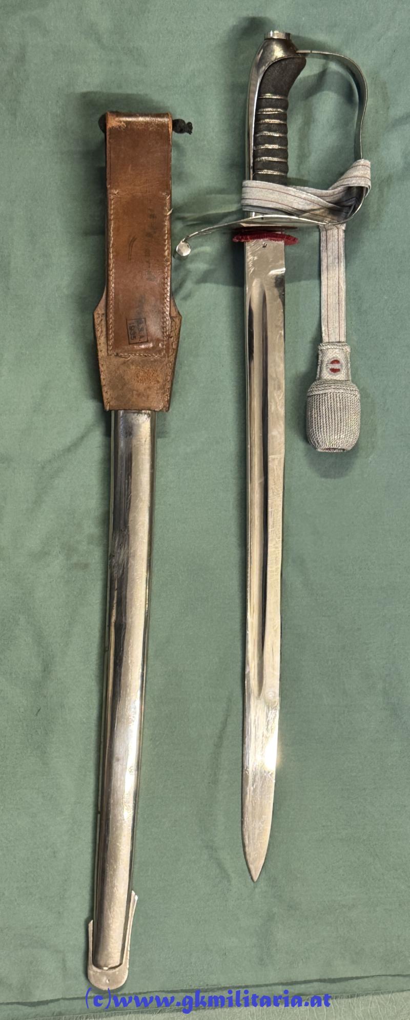 Österreichischer Polizeisäbel M1927 !! - Stecksäbel!! - Landes-Gendarmerie-Kommando Steiermark!