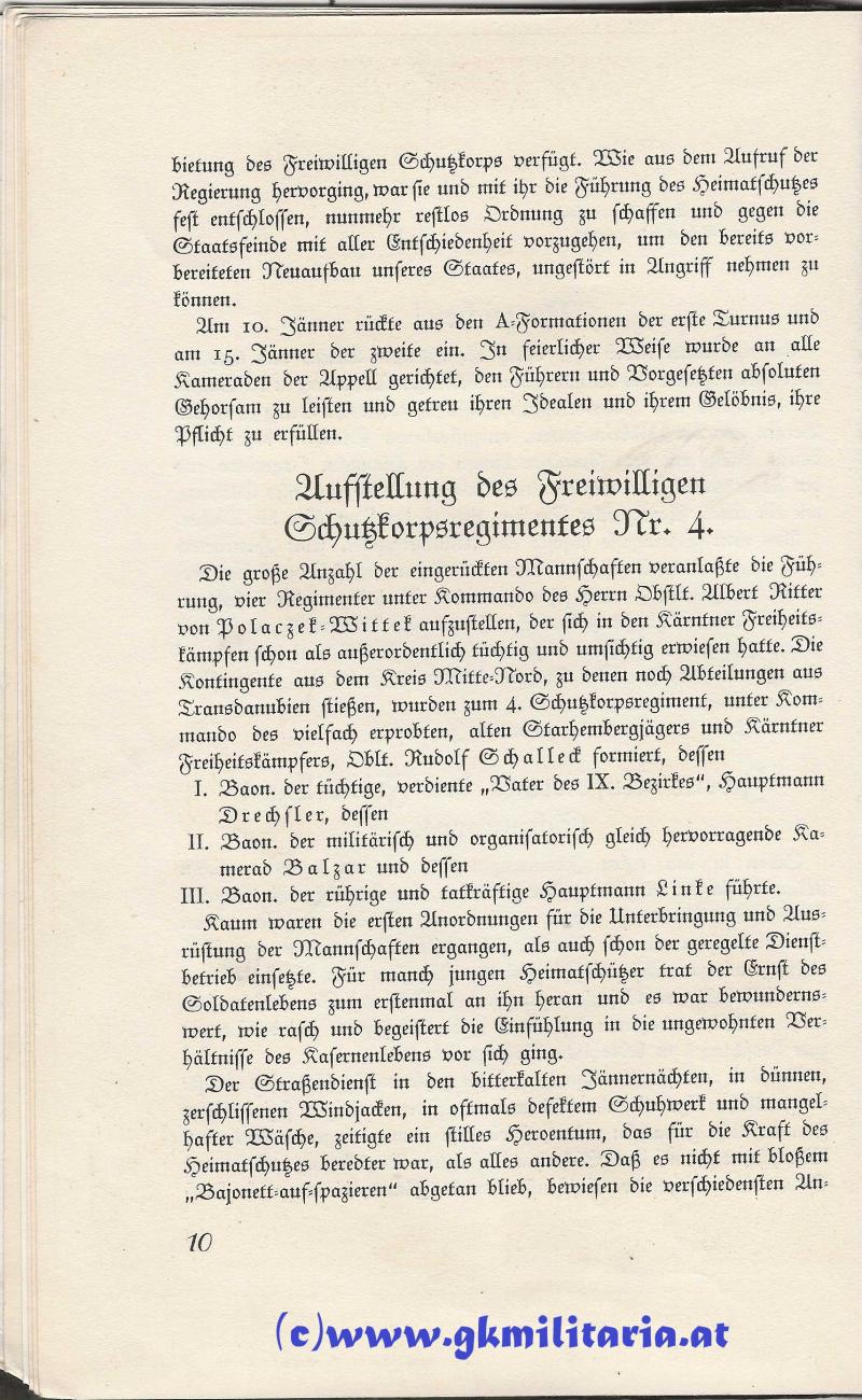 Gedenkschrift Wiener Heimatschutzregiment Nr. 4 - 19II34 - Bürgerkrieg 1934!!