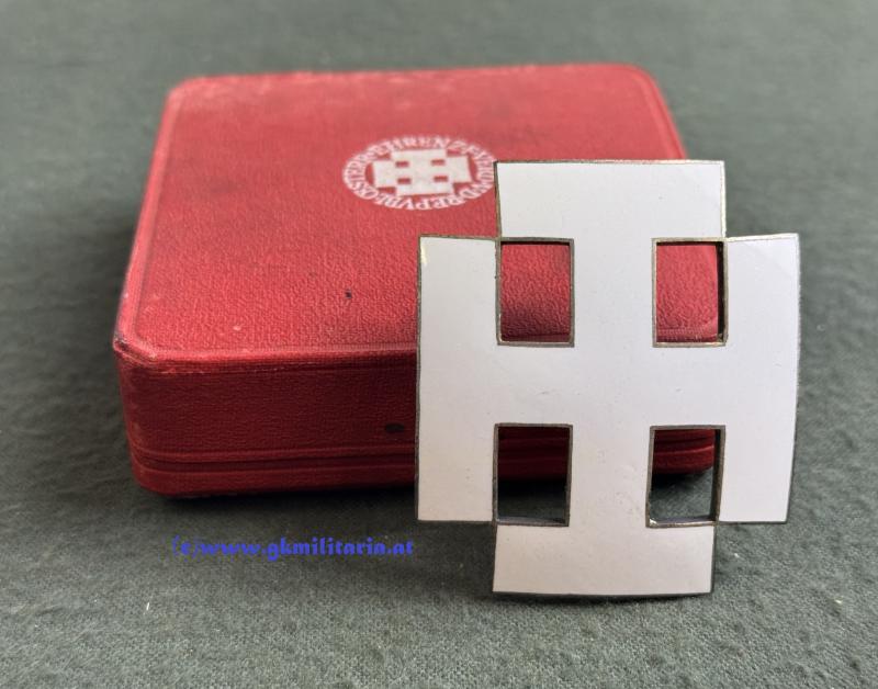 Österreich 1. Republik - Offizierskreuz des Verdienstordens/Großes Silbernes Ehrenzeichen im Etui!