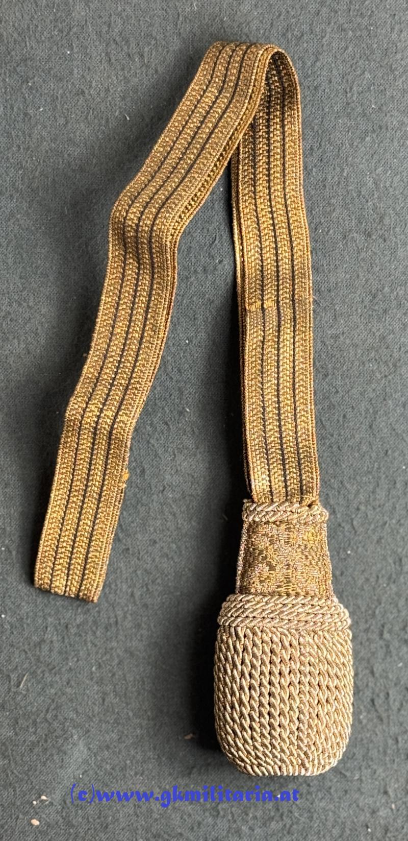 k.u.k. Portepee Kaiser Karl für Offiziere Bajonett!!