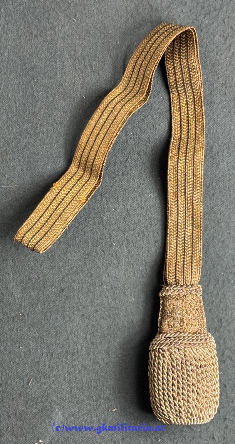 k.u.k. Portepee Kaiser Karl für Offiziere Bajonett!!