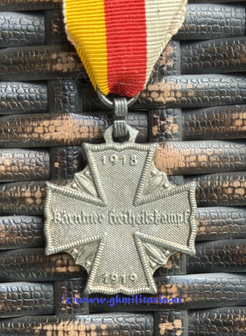Allgemeines Kärntner Kreuz für Tapferkeit !! - Kärntner Abwehrkampf 1919 !!