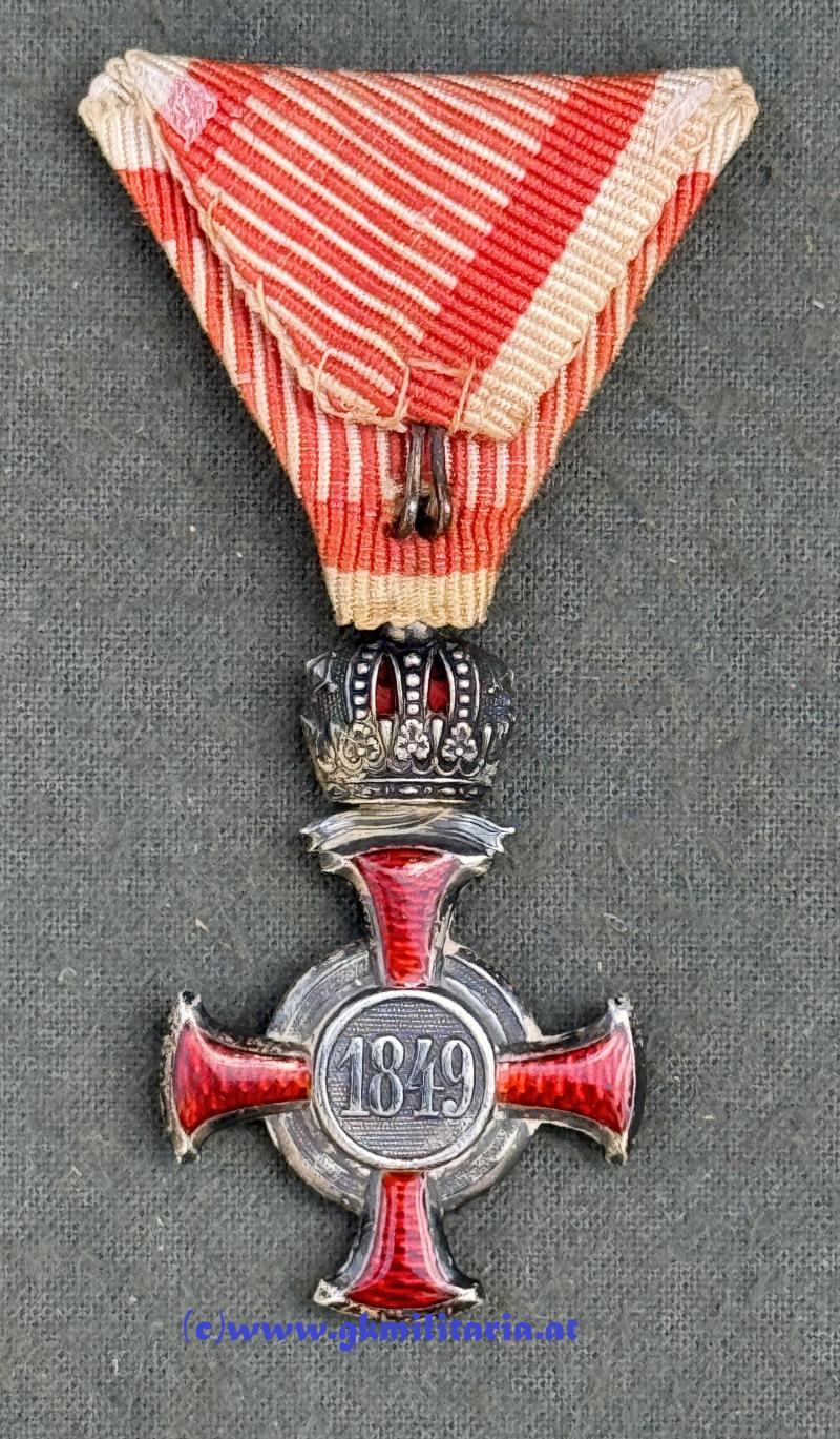 k.u.k. Silbernes Verdienstkreuz mit Krone - ROZET & FISCHMEISTER!!