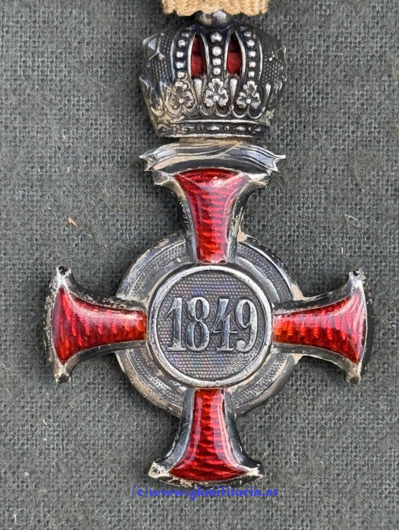 k.u.k. Silbernes Verdienstkreuz mit Krone - ROZET & FISCHMEISTER!!