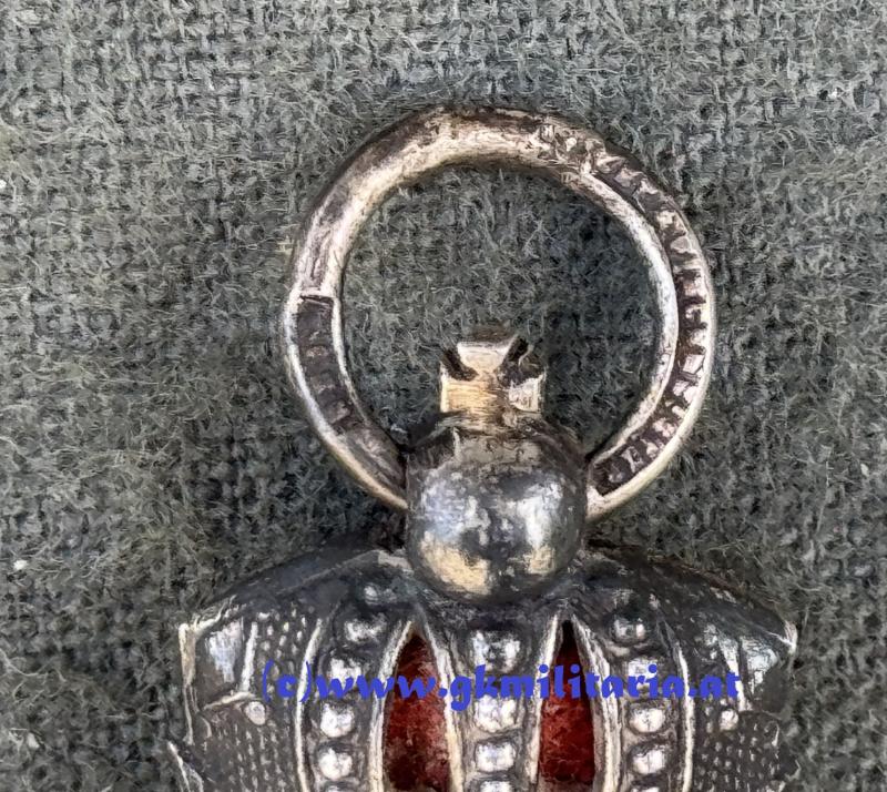 k.u.k. Silbernes Verdienstkreuz mit Krone - ROZET & FISCHMEISTER!!