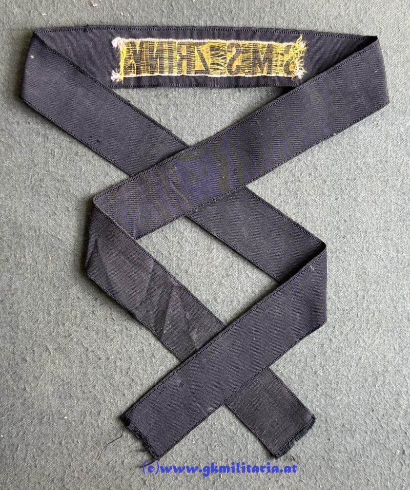 k.u.k. Kriegsmarine - Mützenband Matrosen u. Unteroffiziere