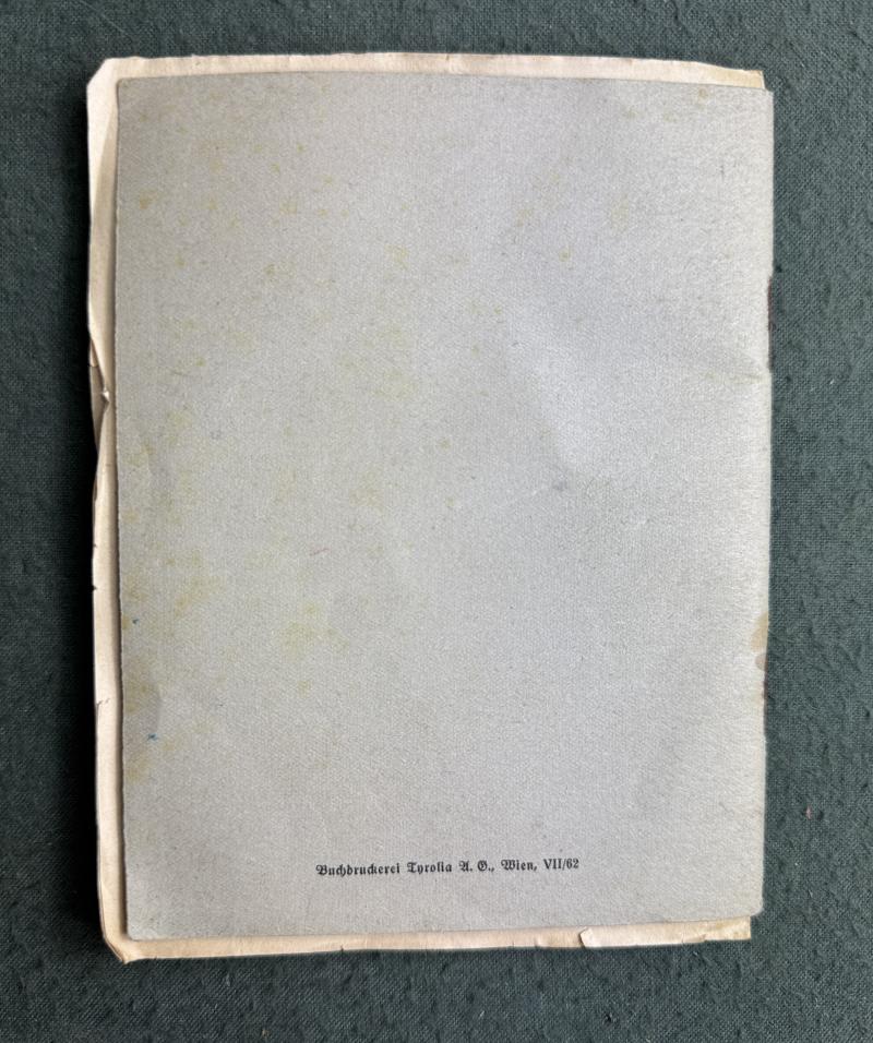 Dienstbuch + Satzung der Vaterländischen Front - Hauptgruppe der V.F. SINABELKIRCHEN, Bez. Gleisdorf Stmk.!!