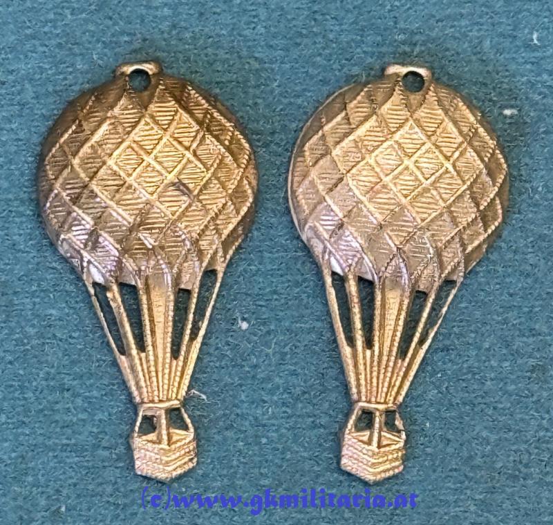 1 Paar Kragenspiegelauflagen k.u.k. Luftfahrtruppe für Offiziere!!