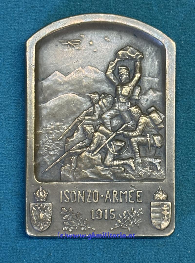 gr. k.u.k. Plakette General Boroevic/Isonzo-Armee 1915!!