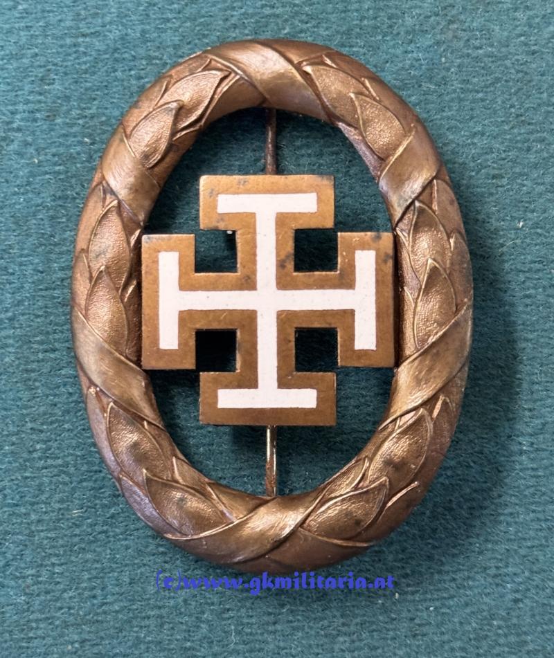 ÖSTERREICH - 1. REPUBLIK UND BUNDESSTAAT - Bronzenes Ehrenzeichen der Vaterländischen Front 2. Klasse im Etui!