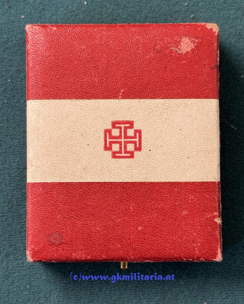 ÖSTERREICH - 1. REPUBLIK UND BUNDESSTAAT - Bronzenes Ehrenzeichen der Vaterländischen Front 2. Klasse im Etui!