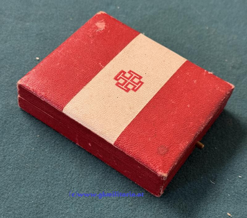 ÖSTERREICH - 1. REPUBLIK UND BUNDESSTAAT - Bronzenes Ehrenzeichen der Vaterländischen Front 2. Klasse im Etui!