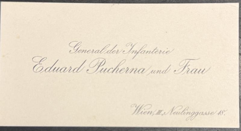 k.u.k. Oberst-Patent FML Wilhelm Pucherna Kmdt. Divisions-Artilllerieregiment Nr. 11!!