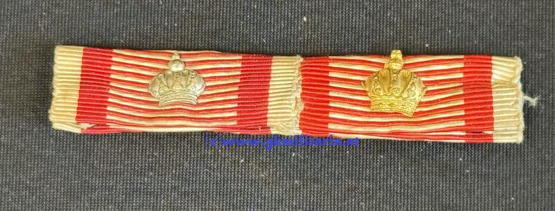 2-teilige Bandspange Silbene + Bronzene Signum Laudis!!