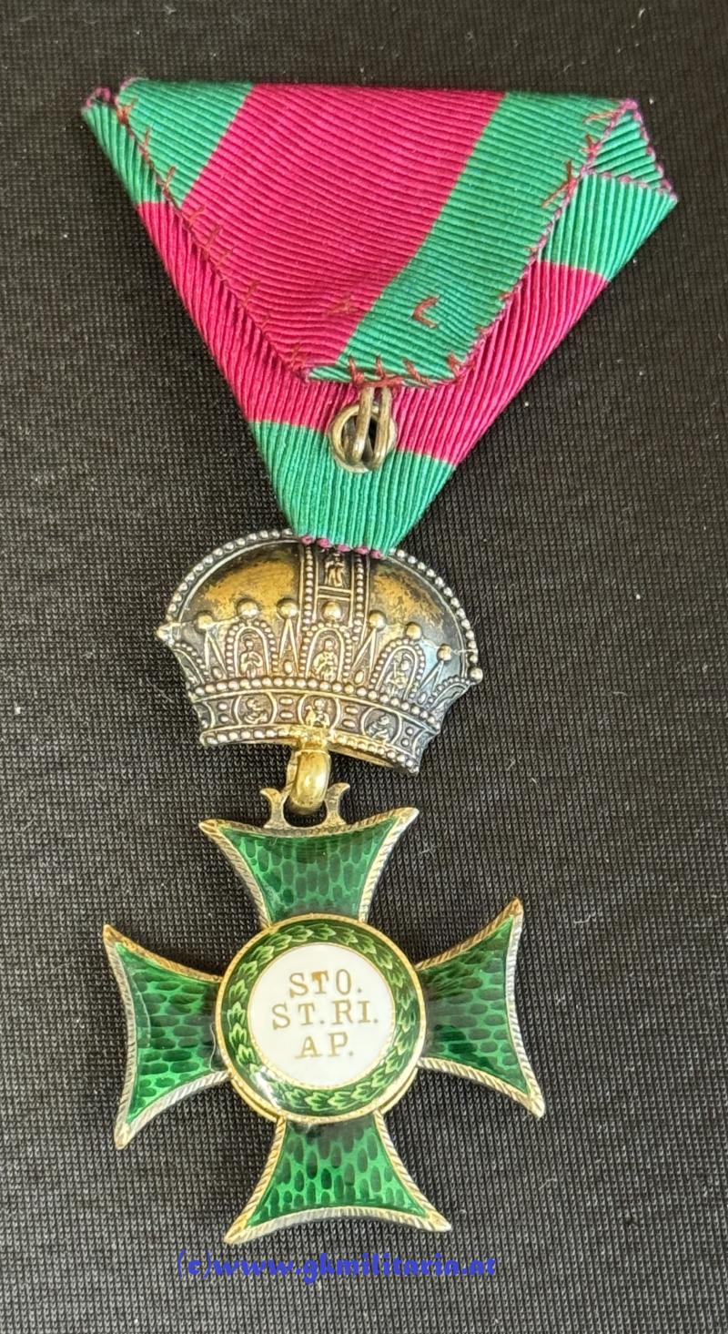 kuk Ritterkreuz St. Stephansorden!! - Hersteller C.F. Rothe!!