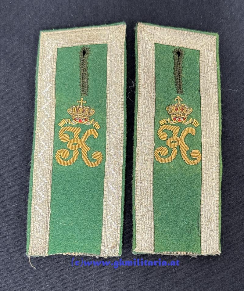 k.k. Landesschützen/Kaiserschützen - Schulterklappen für Oberoffiziere!