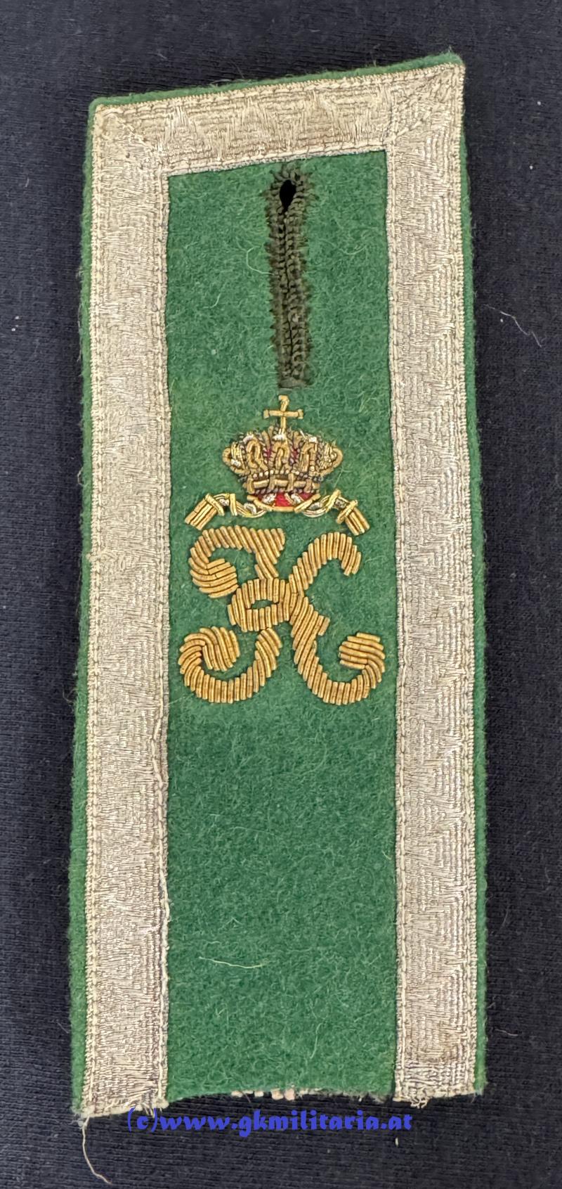 k.k. Landesschützen/Kaiserschützen - Schulterklappen für Oberoffiziere!