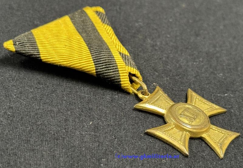 k.u.k. Militärdienstzeichen für XII Jahre für Mannschaften und Unteroffiziere!!