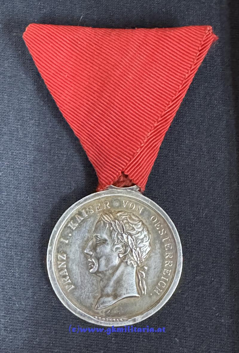k.u.k. Fleissmedaille - Kaiser Franz I. von Österreich !!