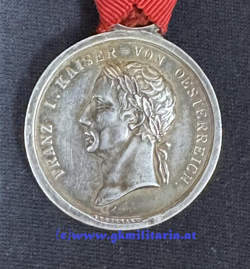 k.u.k. Fleissmedaille - Kaiser Franz I. von Österreich !!