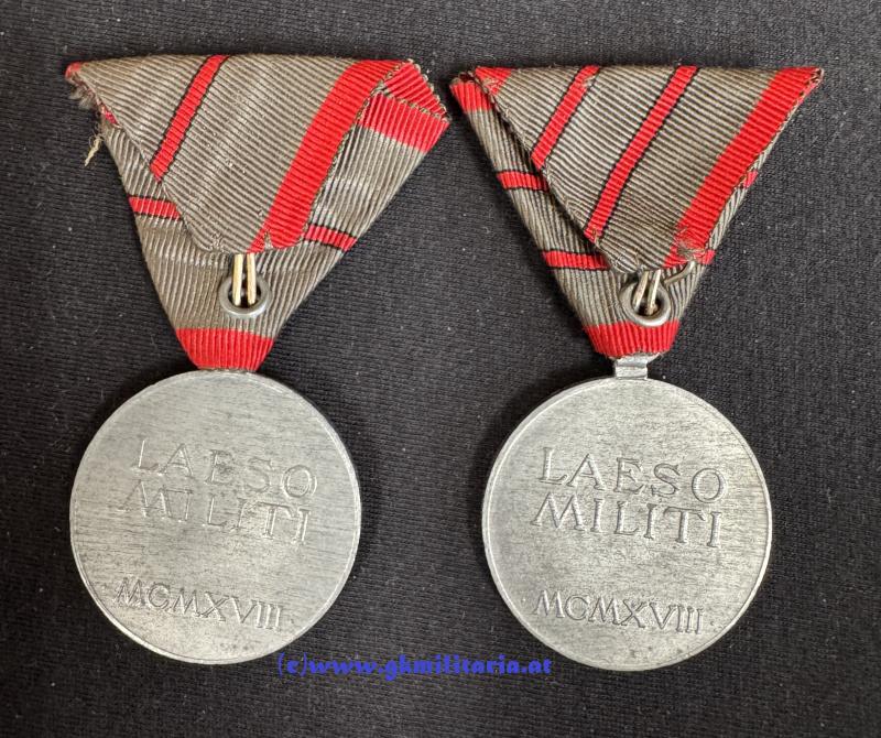 6er Satz Verwundetenmedaille Kaiser Karl I. - MINT!