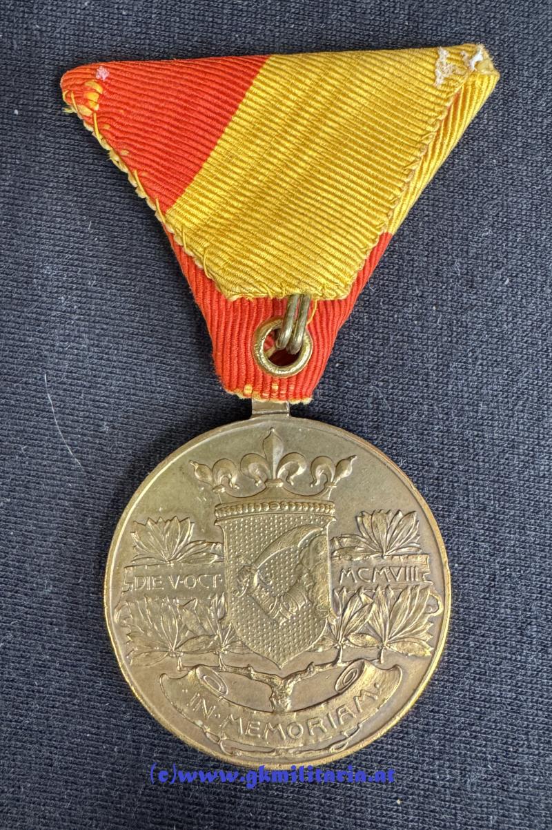 Bosnisch-Herzegowinische Erinnerungsmedaille 1909 - Bosnienmedaille!!