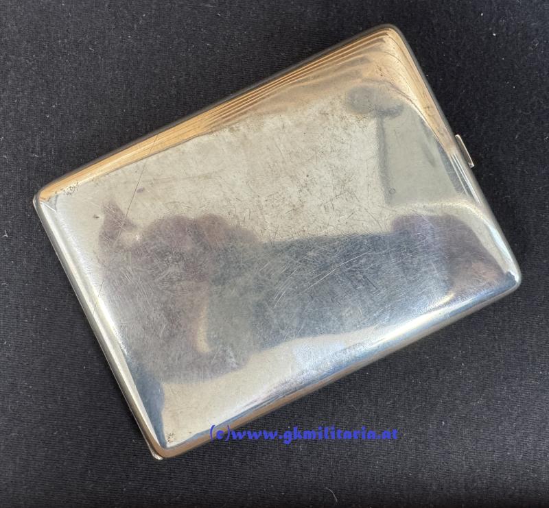 k.u.k. Zigarettentabatiere k.u.k. Luftfahrtruppe - Beobachter u. Feldpilot Oblt. Chlup Franz ! Flek 7 Parndorf!!