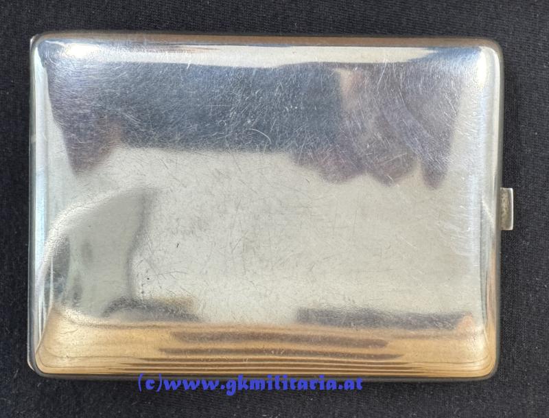 k.u.k. Zigarettentabatiere k.u.k. Luftfahrtruppe - Beobachter u. Feldpilot Oblt. Chlup Franz ! Flek 7 Parndorf!!