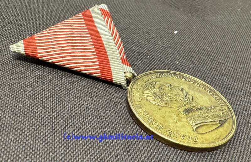 k.u.k. Goldene Tapferkeitsmedaille Kaiser Franz Josef I. !
